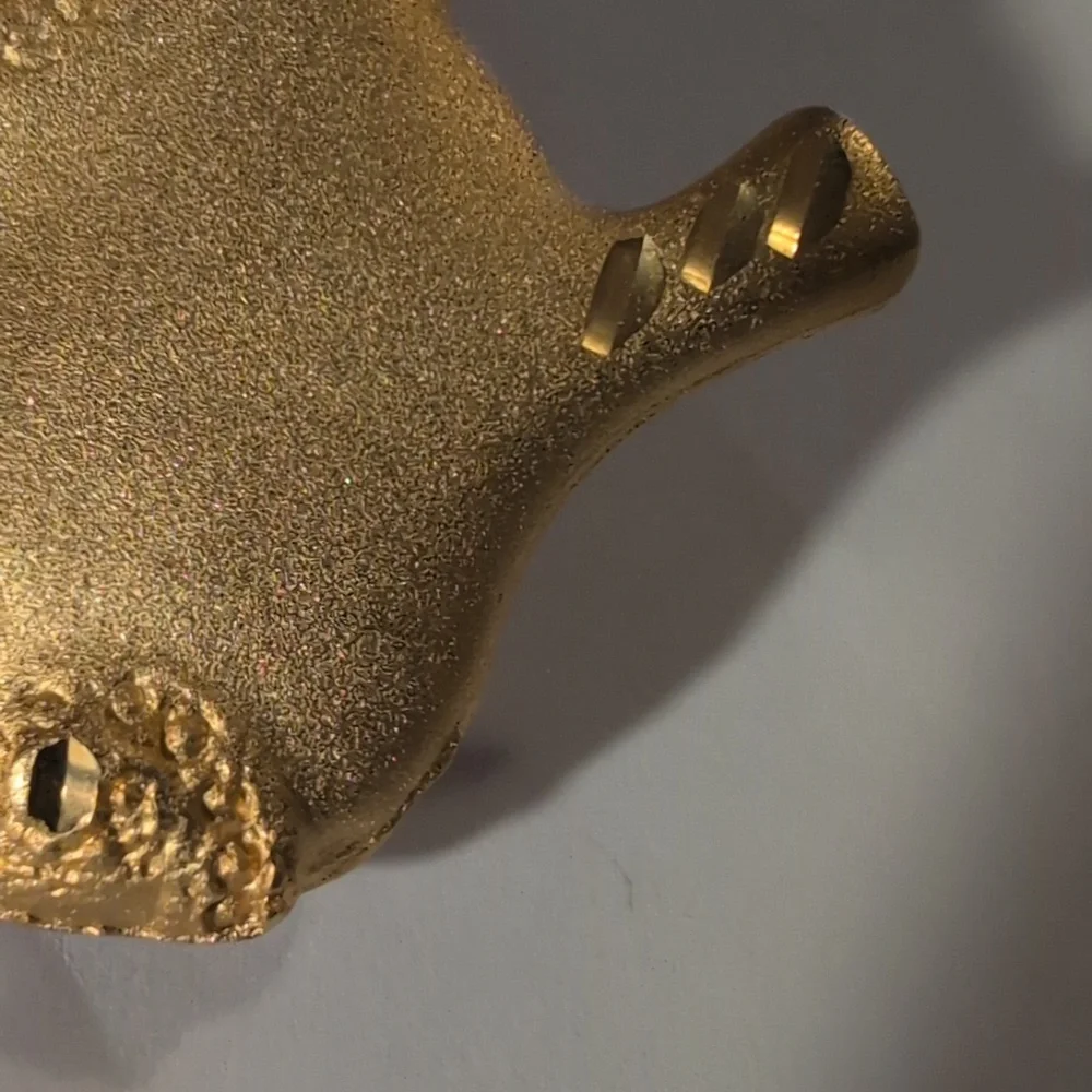 vintage Gold‎ Tone Pig Brooch